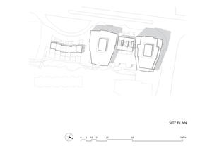 This drawing shows the site plan of Synergy at Dockside Green. - Photo Credit: Busby Perkins+Will