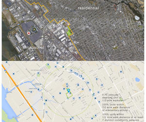 A no-man's-land between residential and industrial uses, the neighborhood was dangerous and isolated from nearby amenities. - Photo Credit: Architect