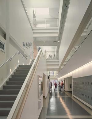This photo shows the atrium interior. - Photo Credit: Timothy Hursley