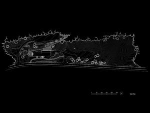 This computer-generated image shows the project's site plan. - Photo Credit: Bohlin Cywinski Jackson