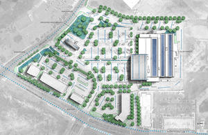 A rain garden captures runoff from the parking lot, acting as a natural filtration system and slowing the flow of water into the regional quality system - Photo Credit: Selser Schaefer Architects, Lake|Flato Architects