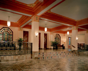 This photo of the lobby after the restoration shows great attention to detail. - Photo Credit: Barry Halkin Photography
