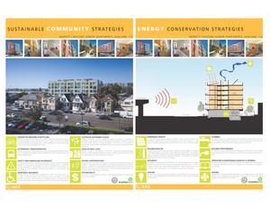 Sustainability educational signs that are located in the building lobby. - Photo Credit: Architect