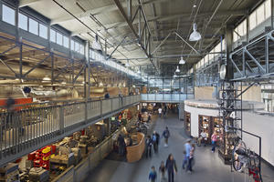 View of the Exhibit Development Shop and the South Gallery - Photo Credit: Photo by Bruce Damonte
