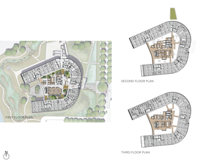 Three floors wrap around the central shared atrium space. The U-shaped building form is part of an integrated strategy to provide a socially equitable and flexible workplace footprint with minimal private offices. All employees enjoy abundant access to the outdoors, daylight and a healthy indoor environment to promote health and productivity. - Photo Credit: ZGF Architects LLP