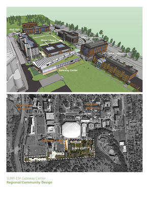 District energy plant serves 4 adjacent academic buildings; Urban campus, community resources, public destination - Photo Credit: Architerra
