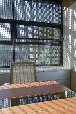 This photo shows sunlight shining into the conference room. - Photo Credit: Richard Barnes