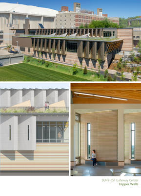 Flipper walls, double-skinned facades, roof monitors - Photo Credit: David Lamb Photography