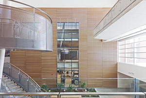 View into Lab from Light Filled Atrium - Photo Credit: Peter A. Sellar
