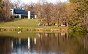 Classroom Building across pond - Photo Credit: Paul Crosby