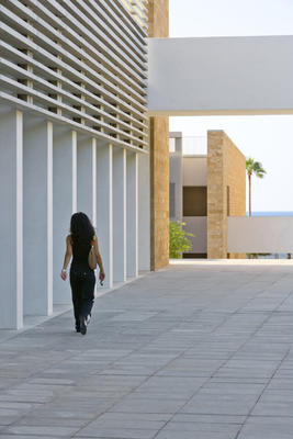 A pathway towards the corniche is shown in this photograph. - Photo Credit: Paul Crosby Studio