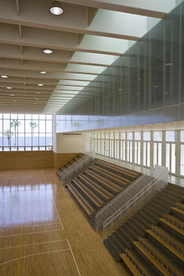 This photo shows the gymnasium. - Photo Credit: Paul Crosby Studio