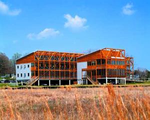 The exterior of the CBF headquarters is shown in this photograph from the southwest. - Photo Credit: Prakash Patel, courtesy of SmithGroup