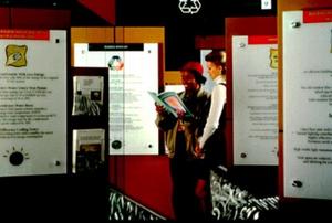 The panels in this photograph are part of the Environmental Services Department's educational displays. - Photo Credit: Ted Walton Photography