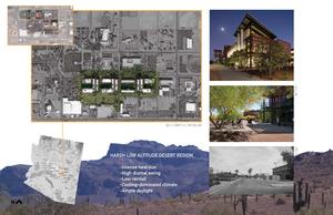 This context plan shows the climate, place, region, and neighborhood of the project - Photo Credit: Bill Timmerman and Lake|Flato Architects