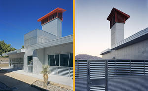 These photos show the wind towers. - Photo Credit: Tom Bonner