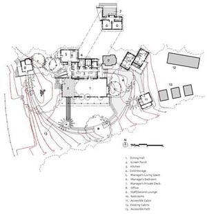 The floor plan is represented by this drawing. - Photo Credit: Arkin Tilt Architects
