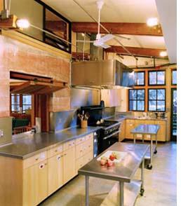 This photograph shows the facility's kitchen. - Photo Credit: Ed Caldwell