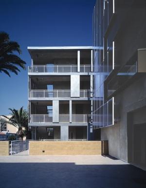 This photo shows the second floor courtyard, looking north. - Photo Credit: Marvin Rand