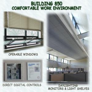 Optimized daylighting, natural ventilation, and reduced pollution sources--shown in these photographs--enhance the indoor environment. - Photo Credit: CTG Energetics, Inc.