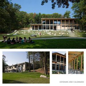 These photos show the building's exterior and site. - Photo Credit: Chuck Choi and Architerra