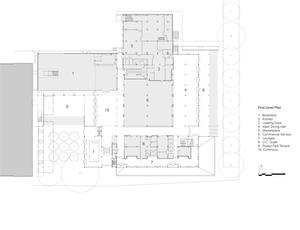 This drawing shows the floorplan of the main level. - Photo Credit: VJAA