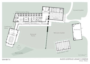 The floor plan, shown here, provides flexibility in managing energy use based on thermal requirements and creates outdoor spaces for workng and gathering. The project team made a great effort to shift the focus from buildings to spaces and the activities associated with them. - Photo Credit: The Kubala Washatko Architects, Inc.