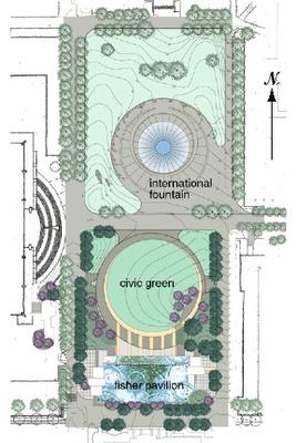 This architectural drawing shows the project's site plan. - Photo Credit: Mark Brands