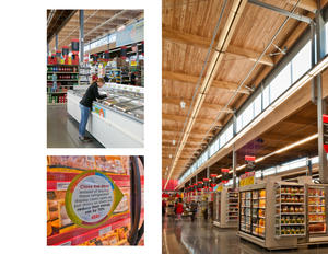 Refrigerated cases contributed to the store's energy and water use reductions. - Photo Credit: Dror Baldinger, Ray Briggs