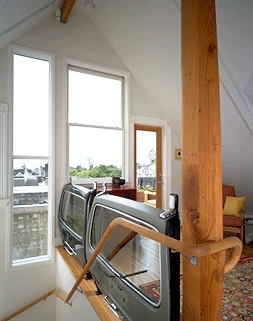 Volvo tailgates serve as a balustrade in this photo. - Photo Credit: Ethan Kaplan