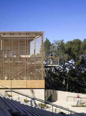 This image highlights the exterior of the classroom building. - Photo Credit: Tim Griffith