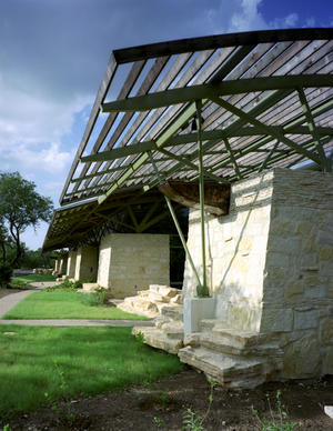 This photo shows the water cisterns, which are contained in the building's giant pylons. - Photo Credit: Greg Hursley