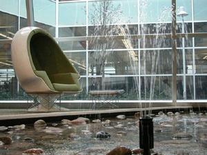 Light and water are introduced to the central core shown here. - Photo Credit: Corbin Design