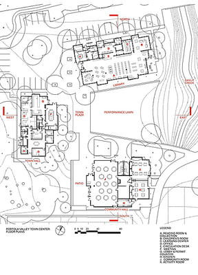 1st, 2nd, and 3rd floor plans are shown in these drawings. - Photo Credit: Ross Barney Architects