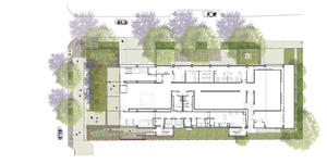 Rendered Site Plan - Photo Credit: Perkins+Will