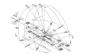 This illustration shows different angles of the sun throughout the seasons. Sunlight entering through the aperture in the roof marks the sun's motion through the sky on inlaid floor designs. - Photo Credit: Jackson & McElhaney Architects