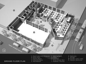 The ground floor plan layout is illustrated here. - Photo Credit: Gabe Hanson