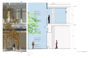 Section detail of Twelve West. - Photo Credit: ZGF Architects