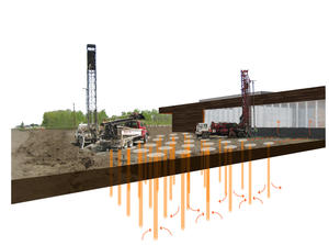 Geothermal System Diagram - Photo Credit: Julie Snow Architects, Inc.