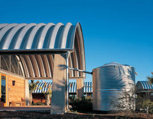 This photo shows the water storage tank. - Photo Credit: Hester + Hardaway, Paul Hester