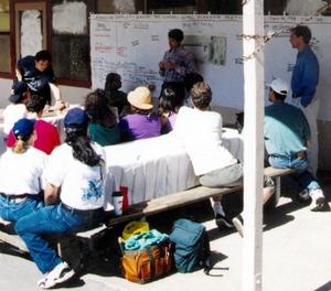 This photo shows a community meeting during the planning process. - Photo Credit: David Bushnell