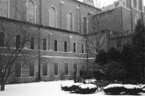 This photo shows the courtyard before the renovation. - Photo Credit: Susan Maxman & Partners