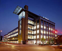 This photo shows the west tower at the intersection of Grant Street and First Avenue. - Photo Credit: Massery Photography, Inc.--L.D. Astorino Companies