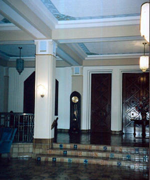 This picture shows the lobby before the restoration. - Photo Credit: Susan Maxman & Partners