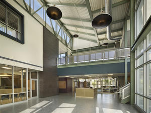 Transparency - Views in and out - was a key design concept - Photo Credit: Barry Halkin, Halkin Photography