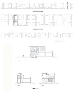 Site plan and sections - Photo Credit: Marvin Rand