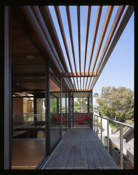 Trellises and balconies, like those shown in this photo, provide shading from the summer sun. - Photo Credit: Grant Mudford